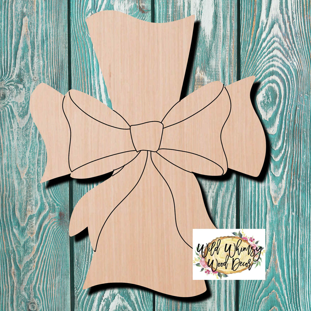 Wild Whimsy Wood Decor  Cross Wooden Cutout