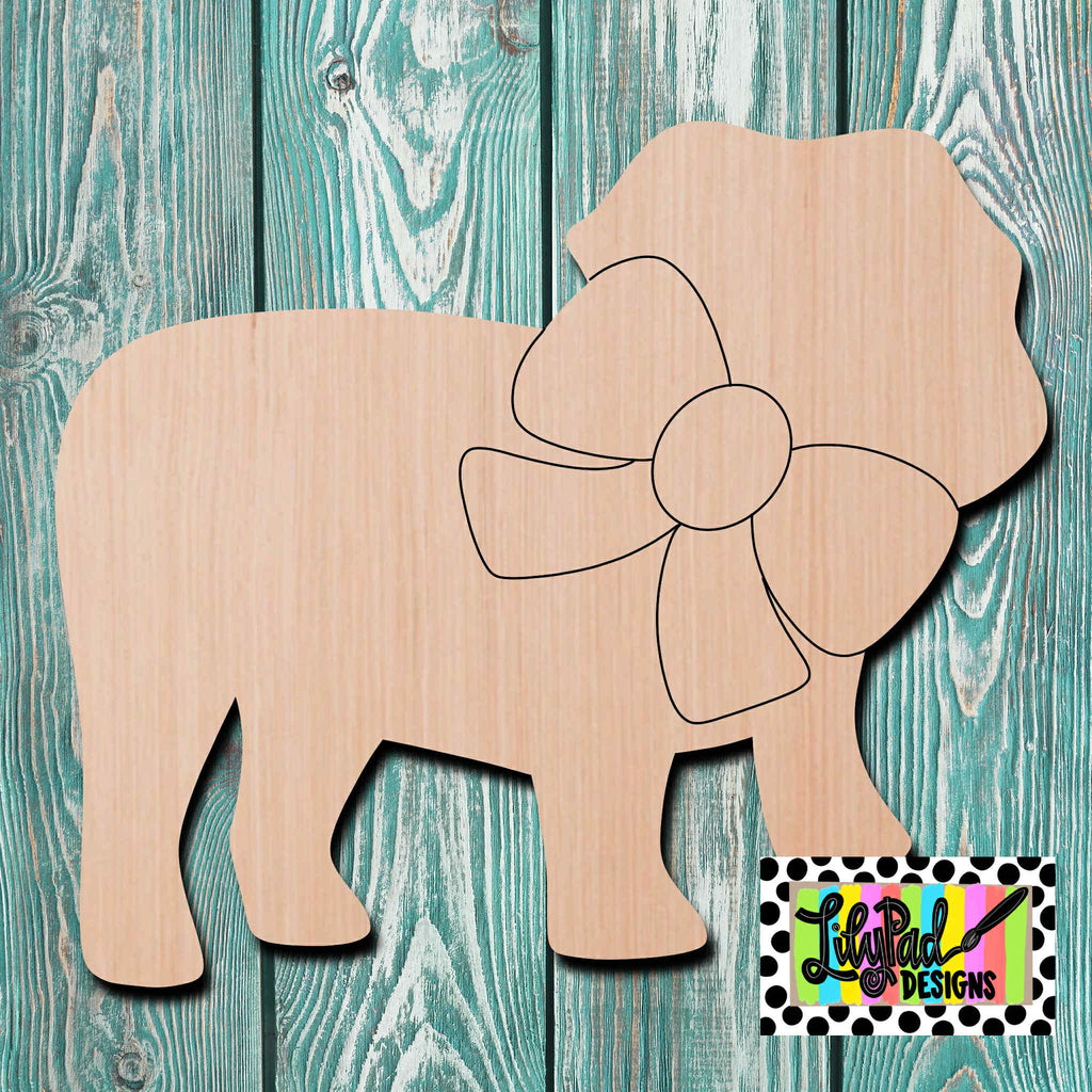 Lilypad Designs Bulldog Wooden Cutout