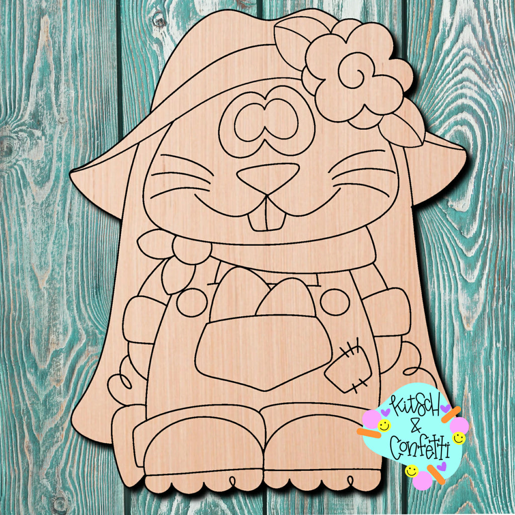 Kitsch & Confetti Easter Bunny Wooden Cutout