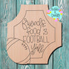 Kitsch & Confetti  Friends, Food & Football Blank