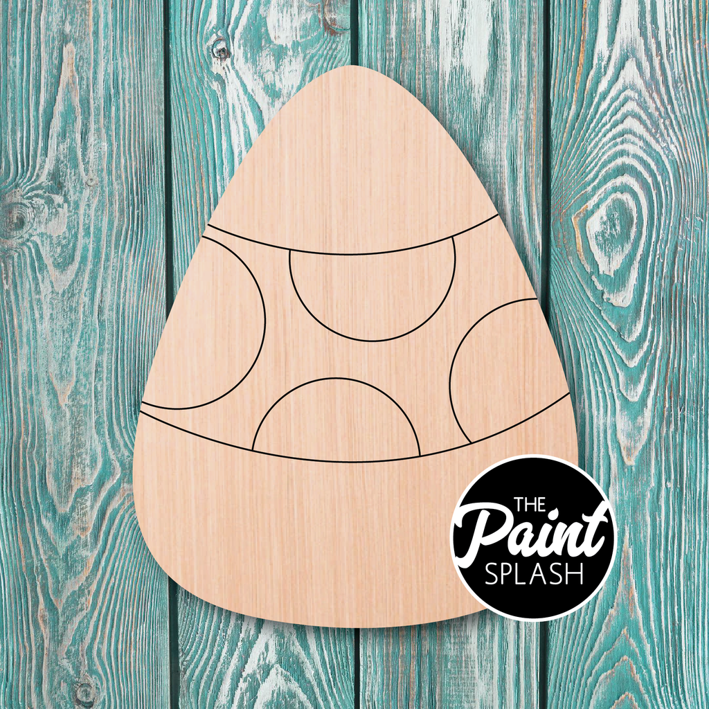 The Paint Splash Candy Corn Wooden Cutout
