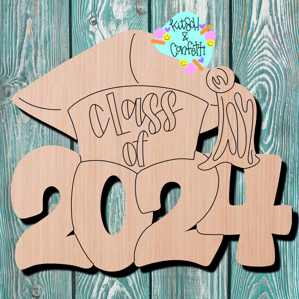 2024 Graduation Wooden Blank