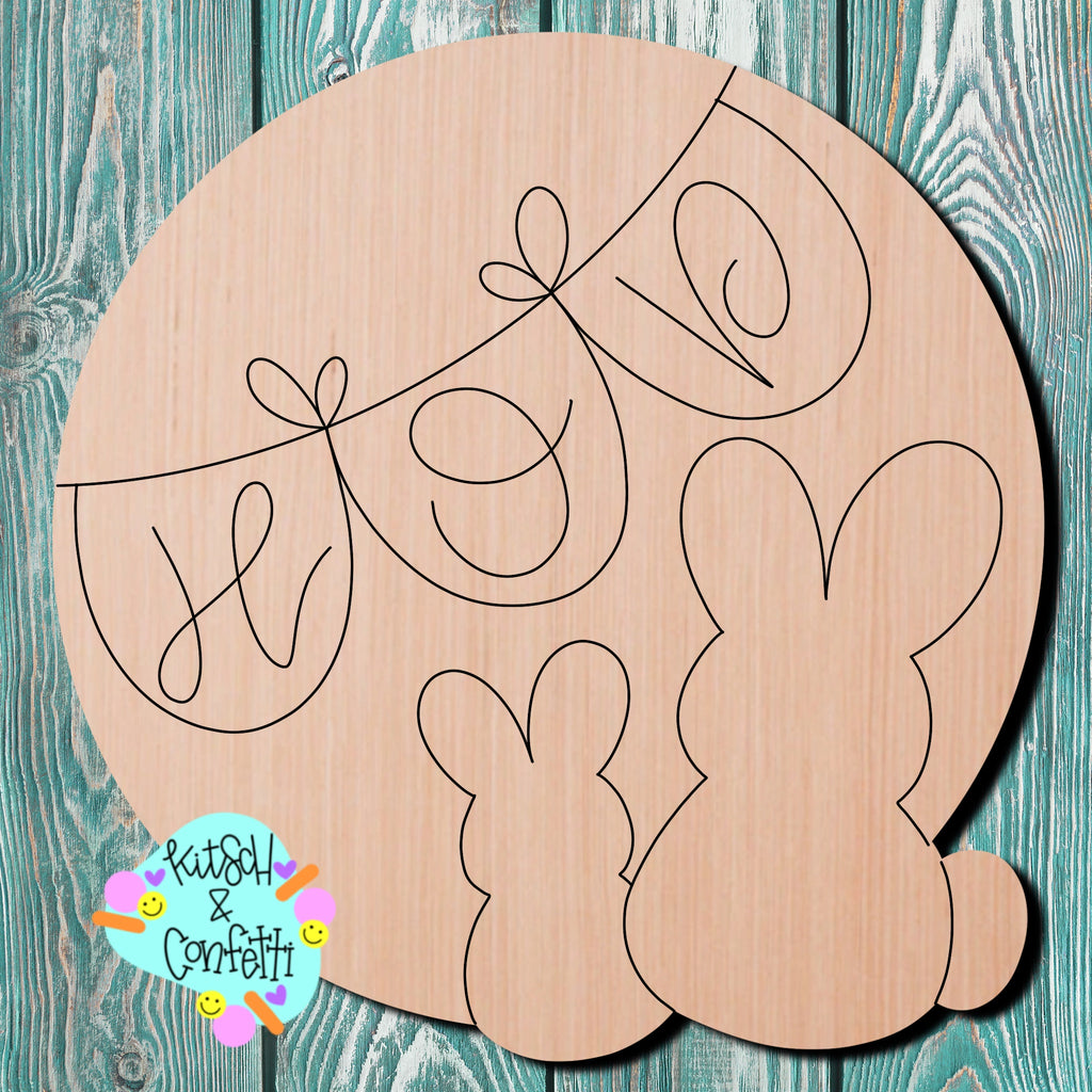 Easter Bunny Wooden Blank