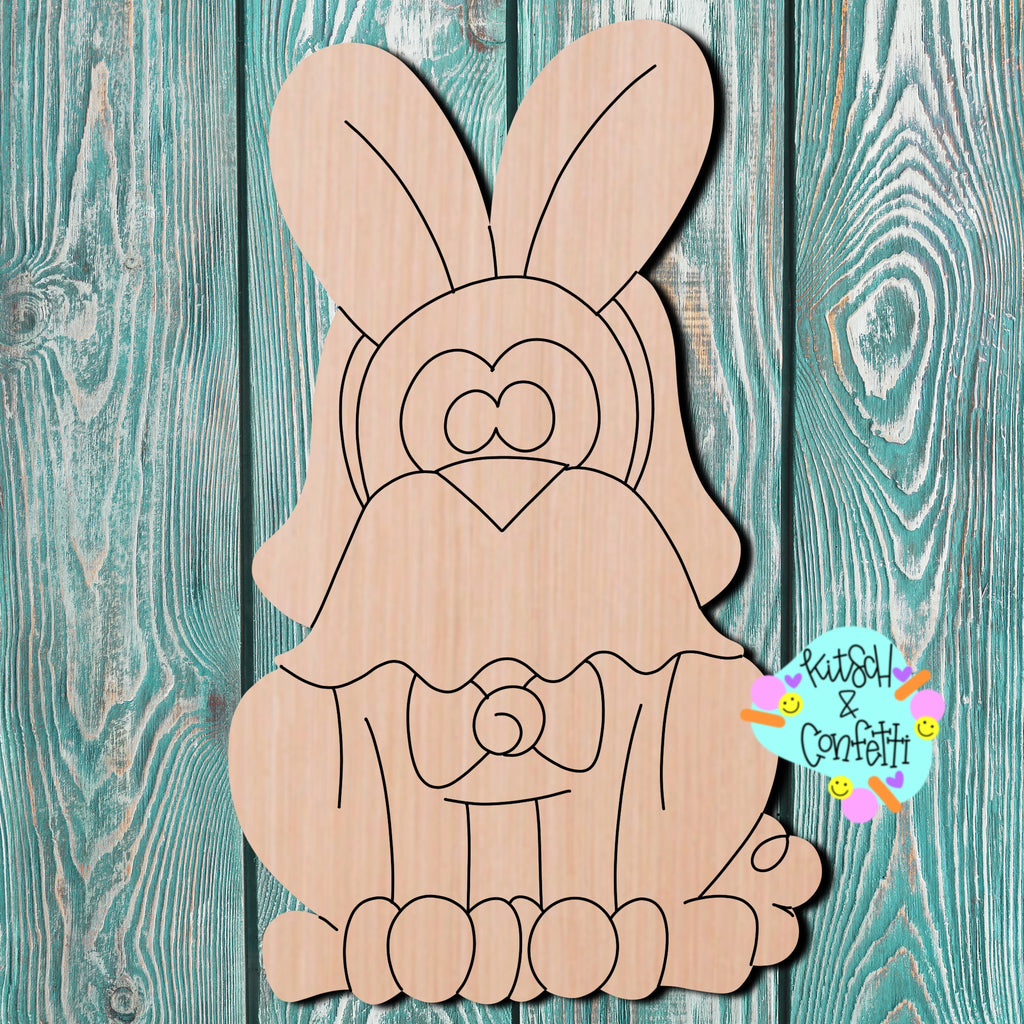 Easter Bunny Dog Wooden Blank